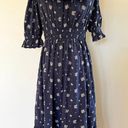 Universal Threads Blue Floral Ruffle Maxi Dress Size S Photo 1