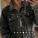 Pink Lily charcoal wash denim jacket Photo 1