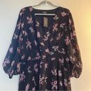 City Chic  Dress Ditsy Bloom Dress in Dusty Ditsy Sz 20 NWT Black & Pink Floral Photo 5