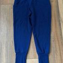 All In Motion NWT  Pants Womens Small Joggers Navy Blue Stretchy High Rise Ribbed Photo 0