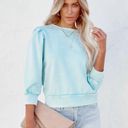 VICI  Rilie ruffle sweatshirt, blue ☀️ Photo 5