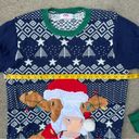 Holiday Time Cow Ugly Christmas Holiday Sweater 3D scarf and snowball Photo 5