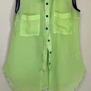 Sheer sleeveless button Photo 0