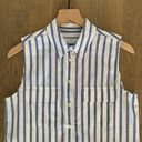 Equipment Cinema striped sleeveless button down top Small Photo 3