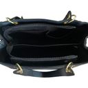 Bueno Collection black leather bag handbag purse tote with double straps NWT Photo 6