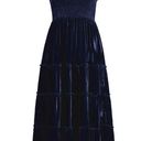 Hill House  The Ellie Nap Dress In Navy Velvet Size XS Photo 2