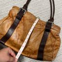 Valentina leather handbag Made In Italy genuine Leather distressed look purse Photo 8