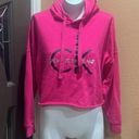 Calvin Klein Jeans  pink cropped hoodie Photo 2