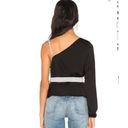 by the way. Superdown Hayley Two Tone Wrap Top Size S in Black and White Photo 2