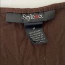 Style & Co  brown t-shirt Photo 2