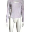 Walter Baker  Light Purple Ribbed Cutout Top Photo 0