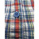 Tommy Hilfiger Long Sleeve Shirt Half Button Plaid Sailing Top XL Photo 8