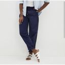 Anthropologie NWT Maeve  Tenley Twill Track Pant Joggers Navy Size Small Photo 2