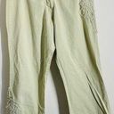 prAna  Organic Cotton Embroidered Crop Pants Light Green size XS Photo 0