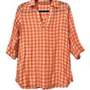 Soft Surroundings  Al Fresco Gingham Plaid Top Photo 0