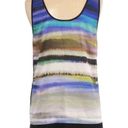 DKNY  Jeans Tank Top M Sleeveless Colorful Gradient Print Summer Vacation Beach Photo 2