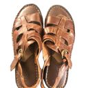 Born concept Boc Born Leather Fisherman Sandal Brown Sz. 8 Side Buckle Casual Comfort Boho Photo 2