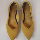 Rothy's  Shoe Size 5.5 Yellow Rubber Woven Pointed Toe closed heel Shoes Photo 5