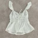 NWT White Summer Top with Tie Photo 0