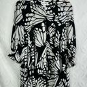 Joseph Ribkoff  Butterfly Motif Blouse Statement Flowy High Lo Blouse Size 10 Photo 6