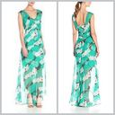 Tracy Reese $598  Black Label Silk Godet Floral Maxi Dress Photo 0