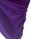 Harper Ronny Kobo  Ruched Mini Dress with Balloon Sleeves Purple Eggplant S NWT Photo 7