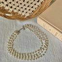 American Vintage Vintage “Cosette” 925 Sterling Silver Pearl Necklace 16” Four Strand Classic Photo 6