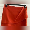 CAbi  Burnt Orange Overlay Wrap Pencil Skirt Knee Length Career Size 6 Photo 1