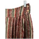 American Vintage  high waisted pleated boucle striped midi skirt size small Photo 3