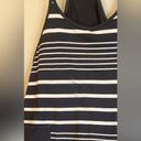 Free People NEW!  MOVEMENT Hot Shot Mini Dress SPRING STRIPE Black Tan/Ivory L Photo 14