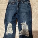 L'Agence L’AGENCE Jordan High Rise Cropped Straight Distressed Jeans Size 25 Dark Wash Photo 5