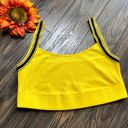 American Apparel Thick Yellow Ribbed Crop Top Photo 5