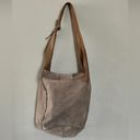 Vera Pelle  Made in Italy Ligth Brown Suede Leather Handbag Photo 1