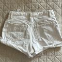 ZARA White Denim Shorts Photo 1