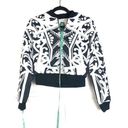 Mistress Rocks  Black White Sugar High Bomber Jacket Size Small Photo 0