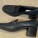 Krass&co WESLEY &  Navy Blue Heeled Leather Loafers with Buckle-8 Photo 5