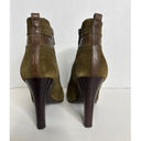 Tory Burch  Alaina Olive Green Suede Ankle Boots side zipper size 5.5 Photo 5