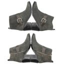 ALLSAINTS NIB  Jason Boot Charcoal Gray Suede Buckle Ankle Bootie Women’s Size 9 Photo 11