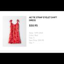 American Eagle  Tie Strap Eyelet Shift Dress Photo 1