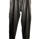 Commando  Faux Vegan Leather Joggers Pants Black Size Large Pebbled Pleather Photo 0