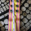 Gap  striped wide accent belt Pink and yellow large barbiecore Photo 2