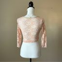 Jasmine  | Pink Lace Crop Top Sz M Photo 4