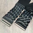 Black High Waist Clip Closure Braid Belt Y2k 2000's Photo 1