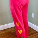 Anthropologie NEW SUNDRY  Joggers Sweatpants Pants Pink Heart Womens Size 3‎ US L Photo 0