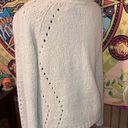 Fashion Bug Vintage medium cream tinsel turtleneck sweater Photo 3