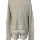 The Moon Beige side Lace Up Sweater cotton blend medium crew neck by & Madison Photo 3