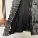 White House | Black Market WHBM | Long Tweed Embellished Trophy Blazer Jacket Size 00 Photo 13