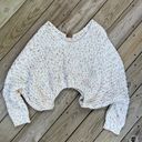 POL  Oversized White Confetti Sweater Size L Photo 0