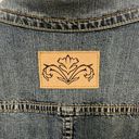 CAbi  Jean Jacket Blue Denim Button Front Cropped Photo 5