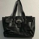 Franklin Covey Genuine Black Leather Tote Bag Briefcase Organizer Laptop Purse Photo 0